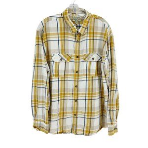 Cabela's Shirt Men's XL Long Sleeve Plaid Button-up Soft Cotton Casual Y…